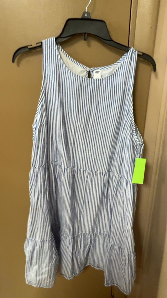 Old Navy Dress Large Striped stain