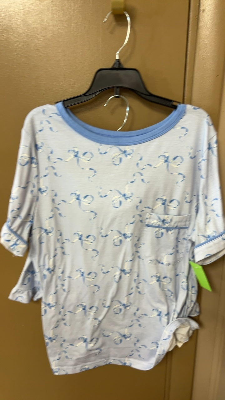 PJ Set Medium White and Blue