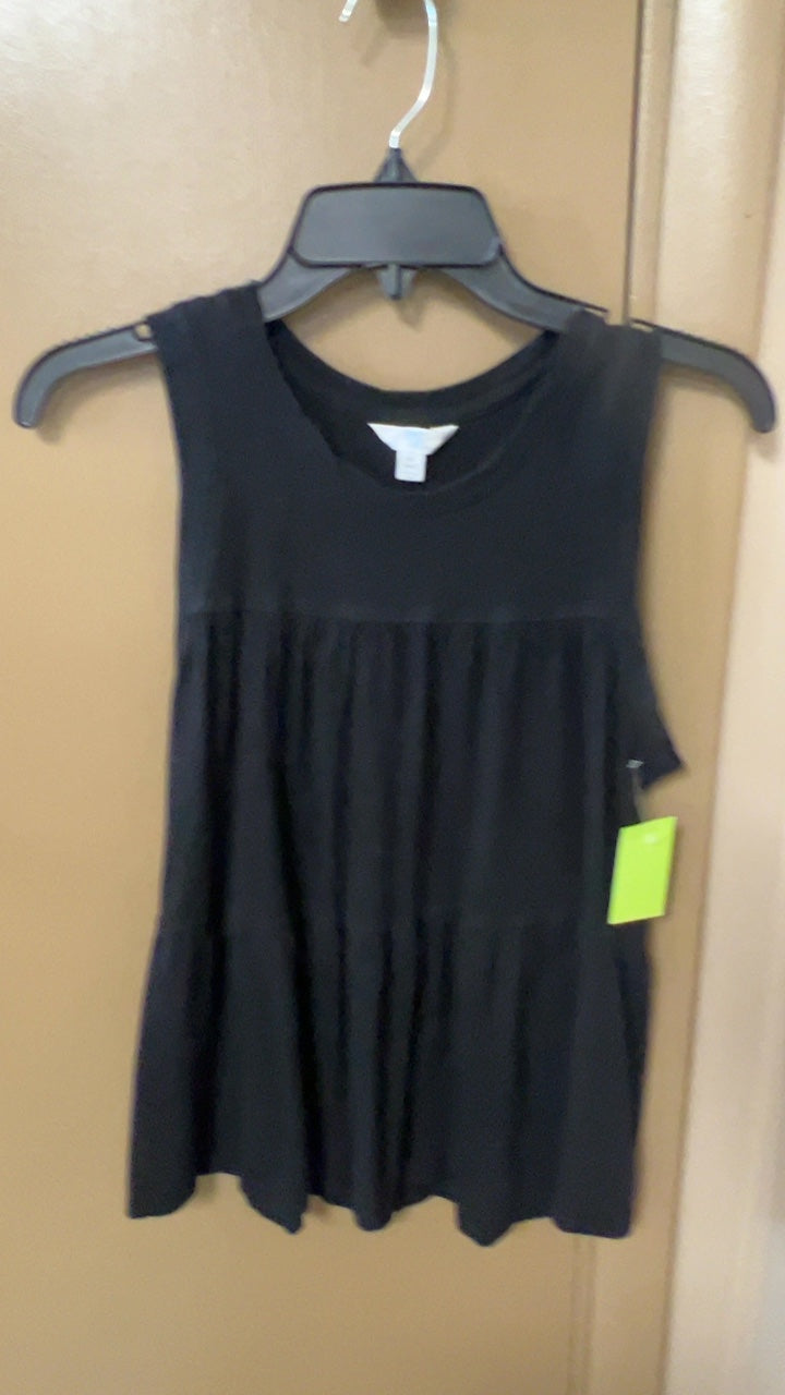 Time & Tru Tank top Small Black