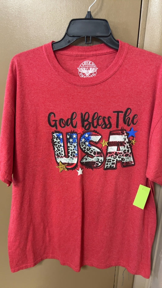 Love Rose T-Shirt XL Red
