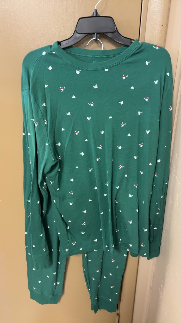 Pajama Set Large Green
