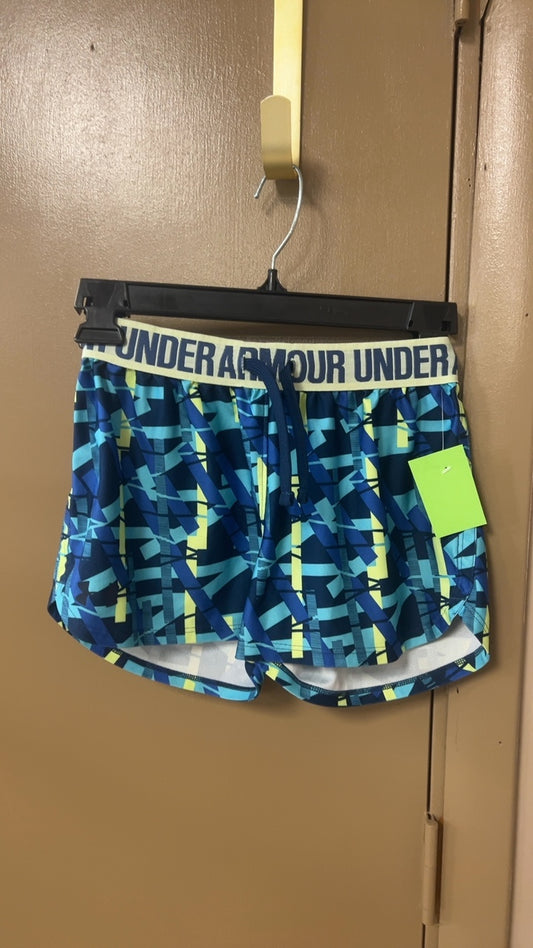 Under Armour Shorts YOUTH Large Multicolor (blue, yellow, black, and white)