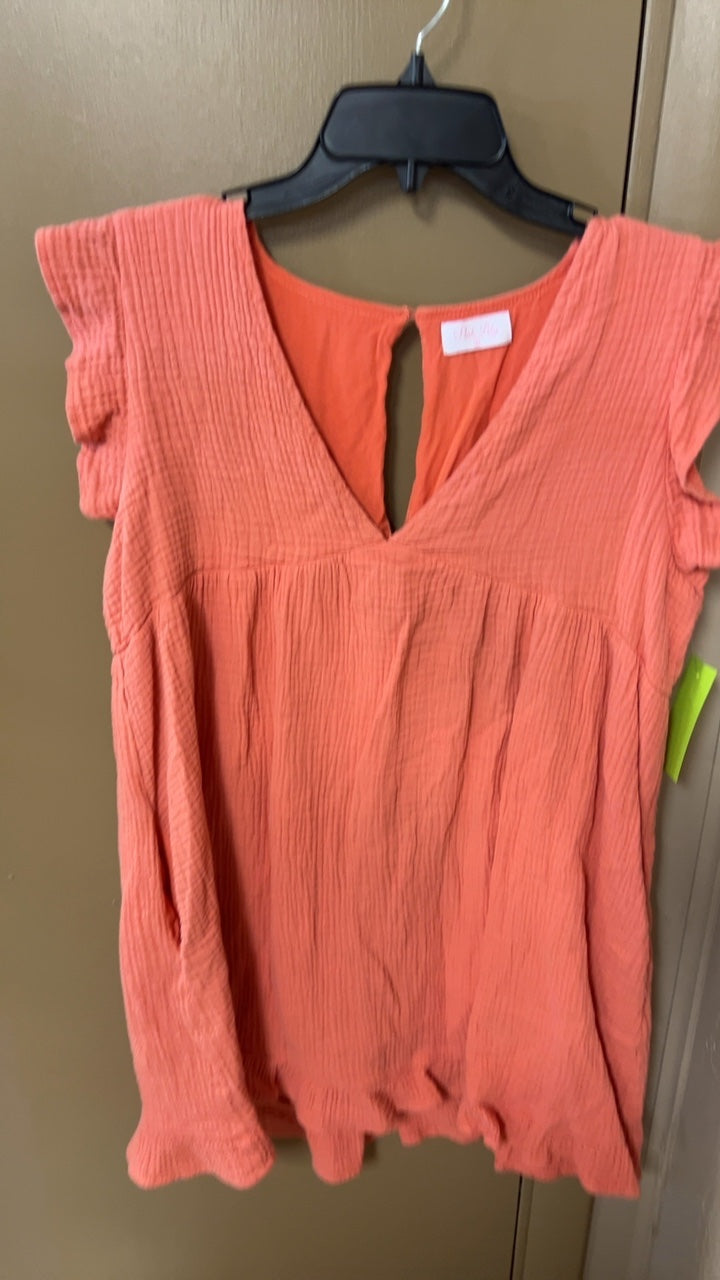 Pink Lily Dress Large Coral