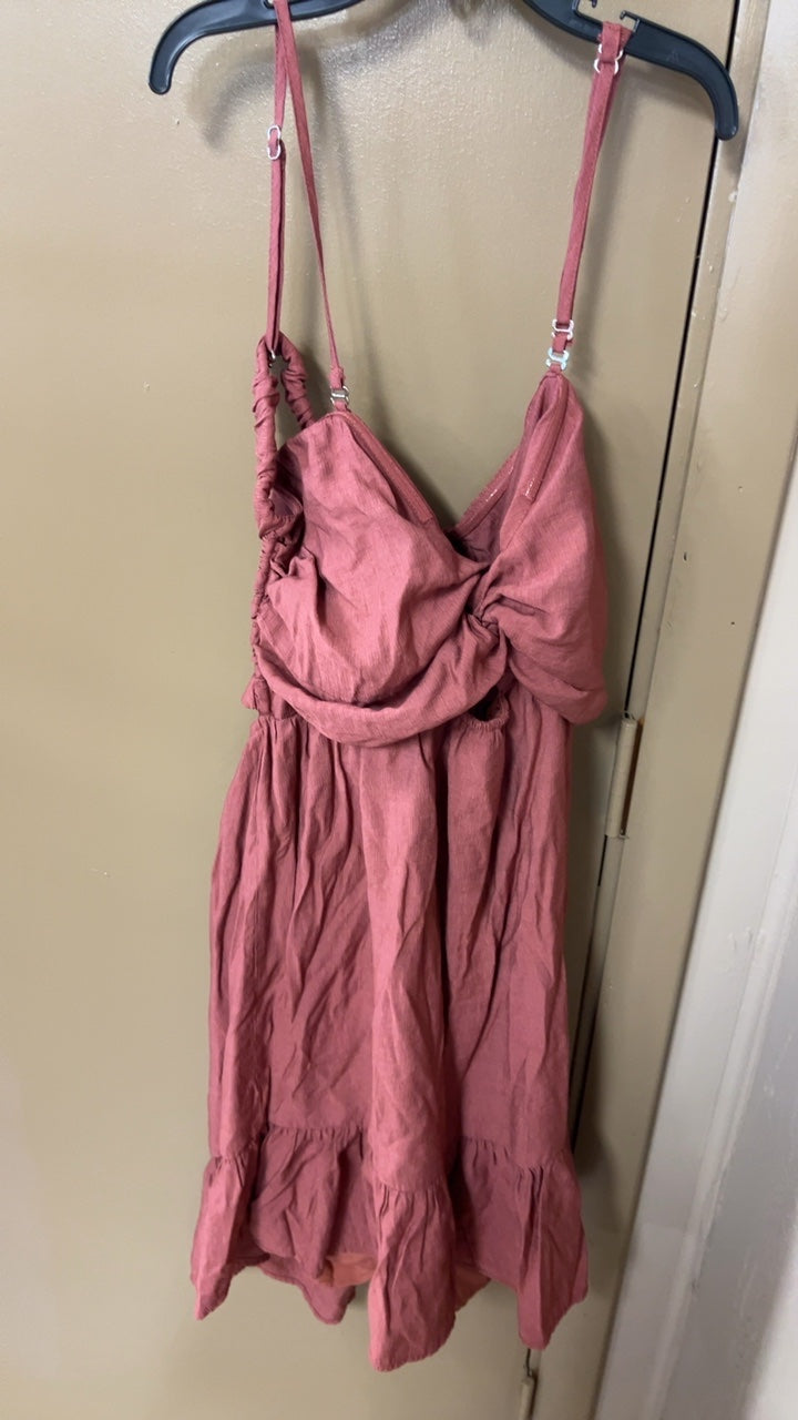 Pink Lily Dress Large Pink