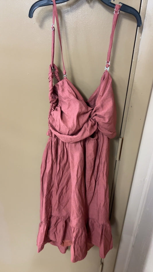 Pink Lily Dress Large Pink