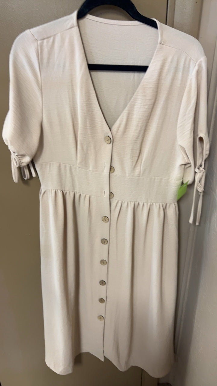 Dress Large Cream