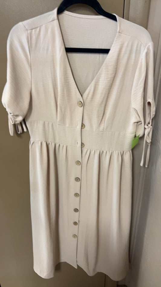 Dress Large Cream