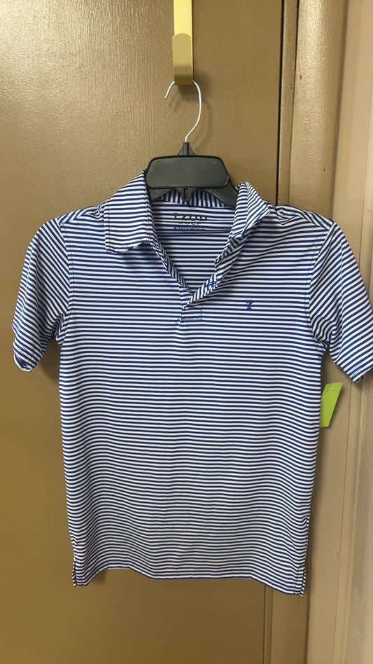 Polo Shirt YOUTH 10/12 White and Blue