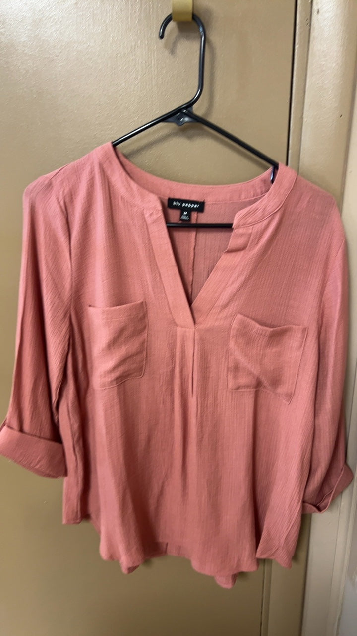Blu Pepper Blouse Medium Pink