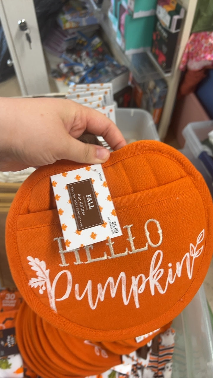 FALL Pot Holder Orange