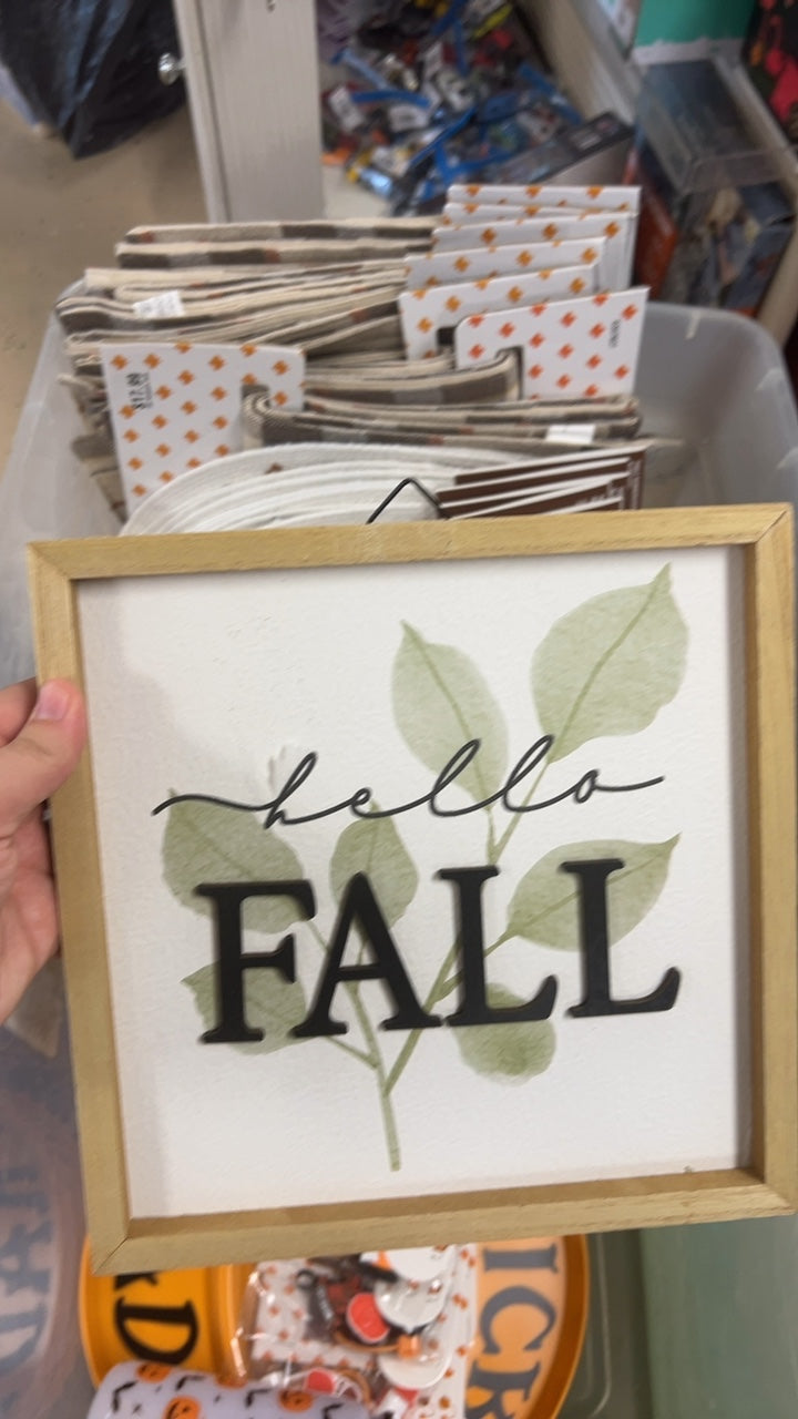 Decorative Sign Beige, Green, Black