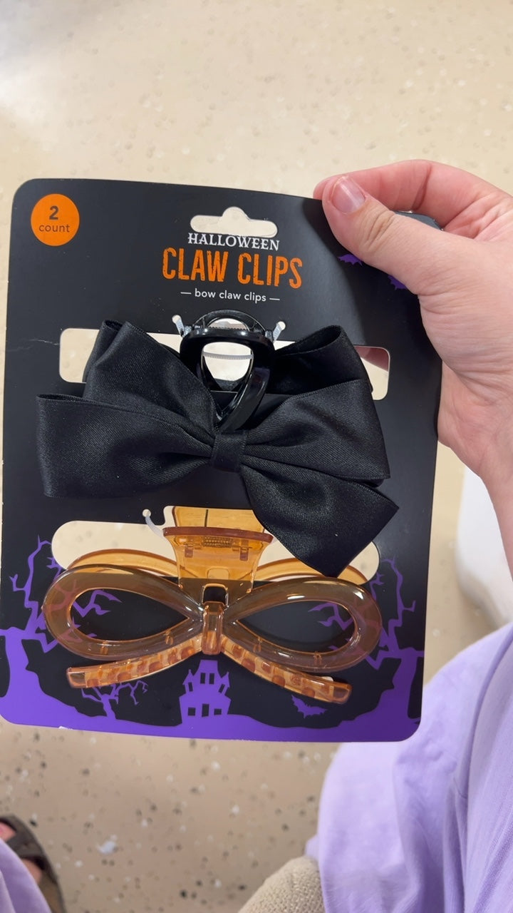 Accessories - Halloween Black Clips
