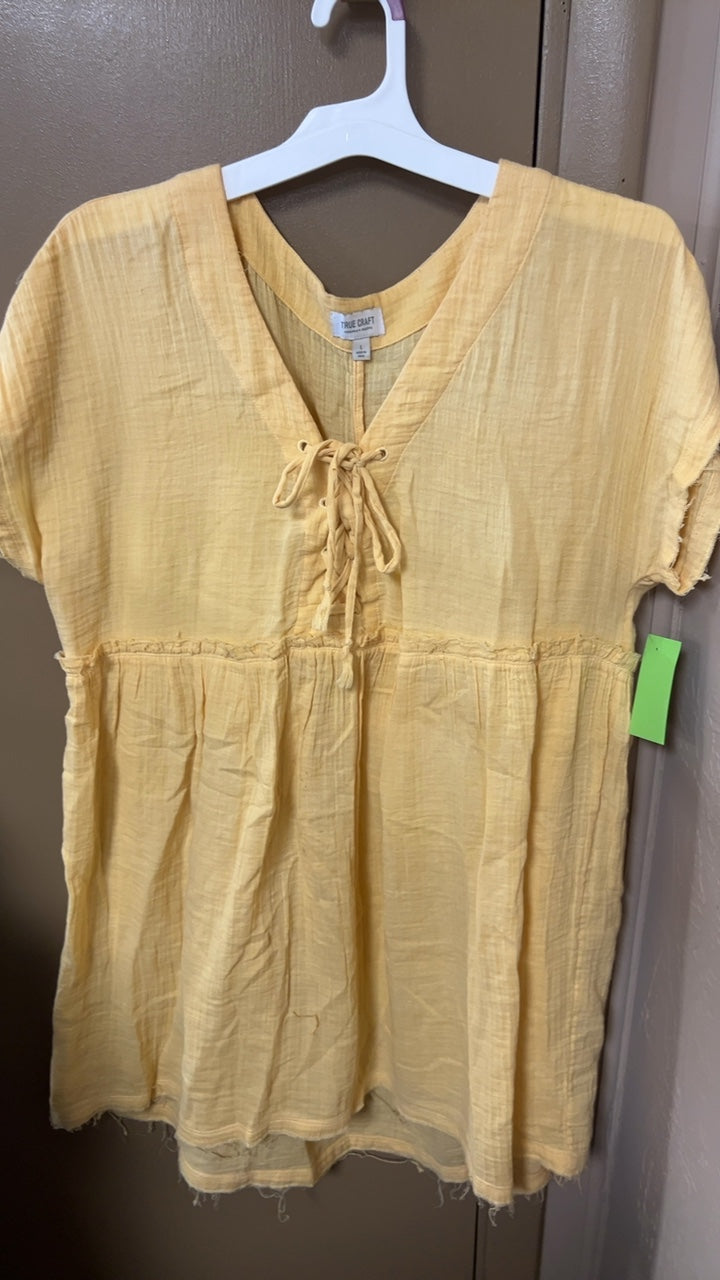 True Craft Dress Large Yellow