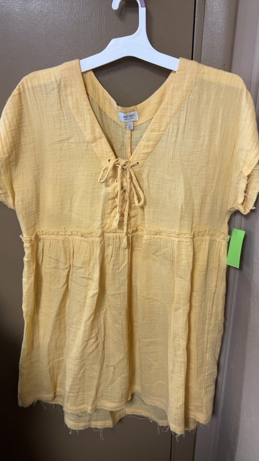True Craft Dress Large Yellow