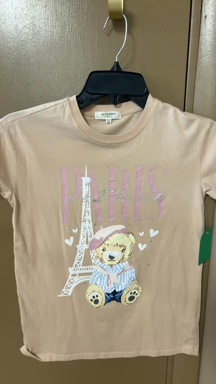 no comment T-Shirt Youth 7/8 Beige