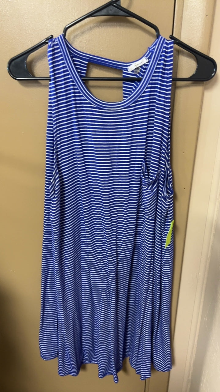 Dress Large Blue and white striped