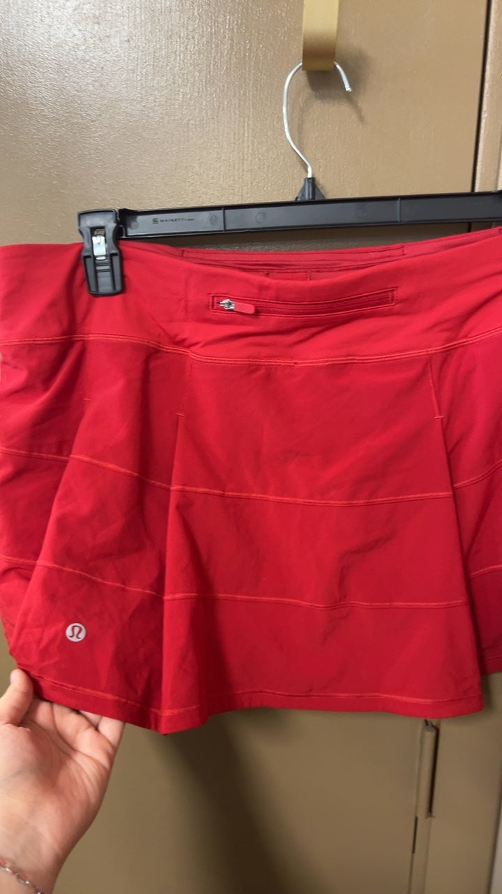 Lululemon Skirt 14 Red