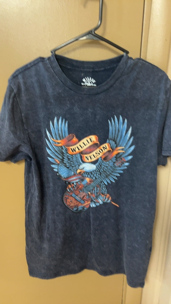 Wille Nelson T-Shirt Small Dark grey