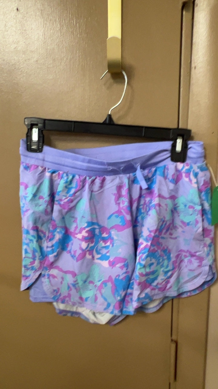 Shorts YOUTH 14/16 Lavender with pastel multicolor print