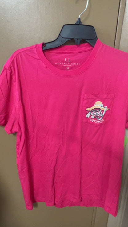 LAUREN JAMES T-Shirt Medium Pink