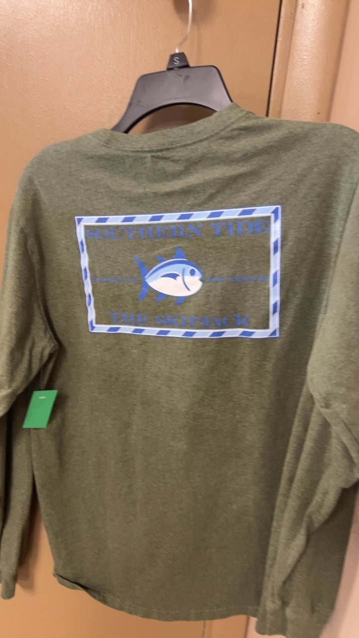 Southern Tide Sweatshirt MENS MEDIUM Olive green