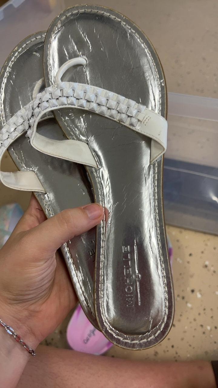 MICHELE Sandals 8.5 Silver