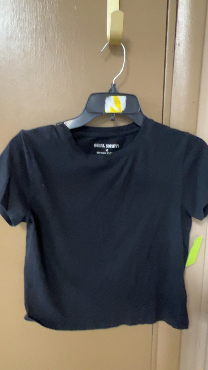 Moral Society T-Shirt Medium Black