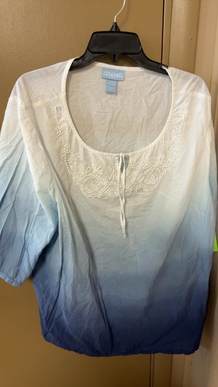 LIZ & Me. Blouse 3XL White