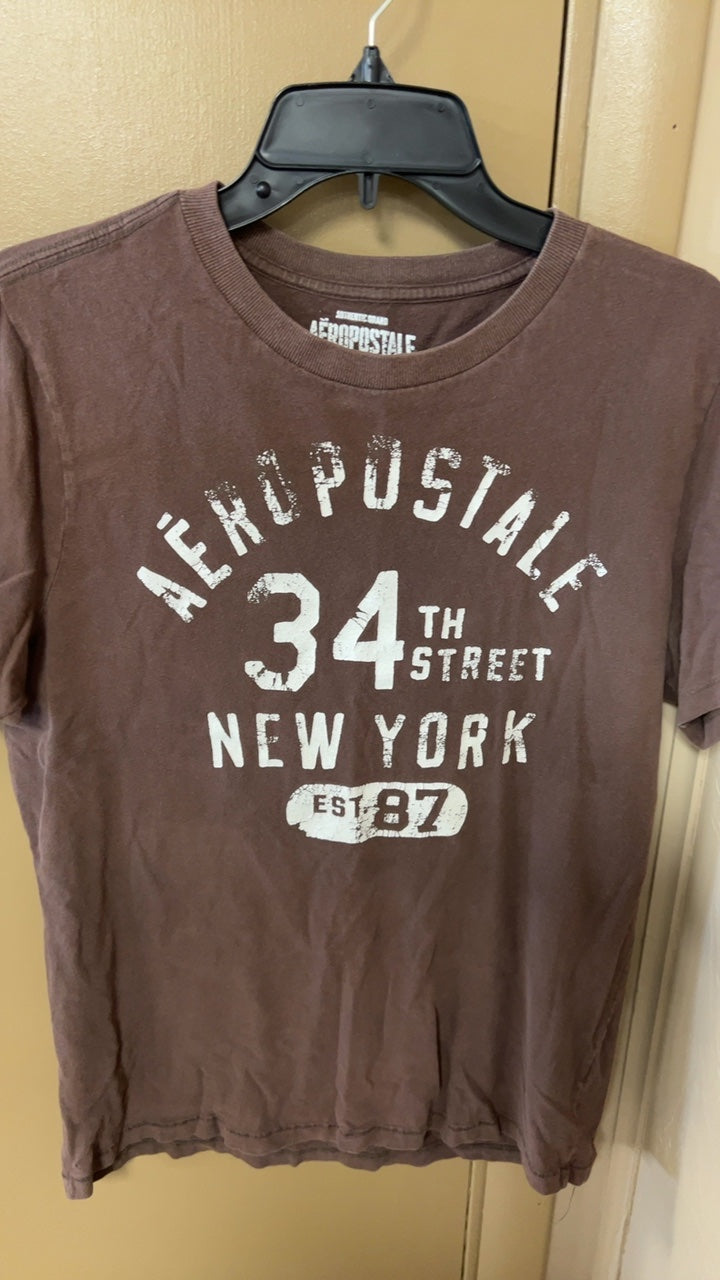 Aeropostale T-Shirt MENS MEDIUM Brown