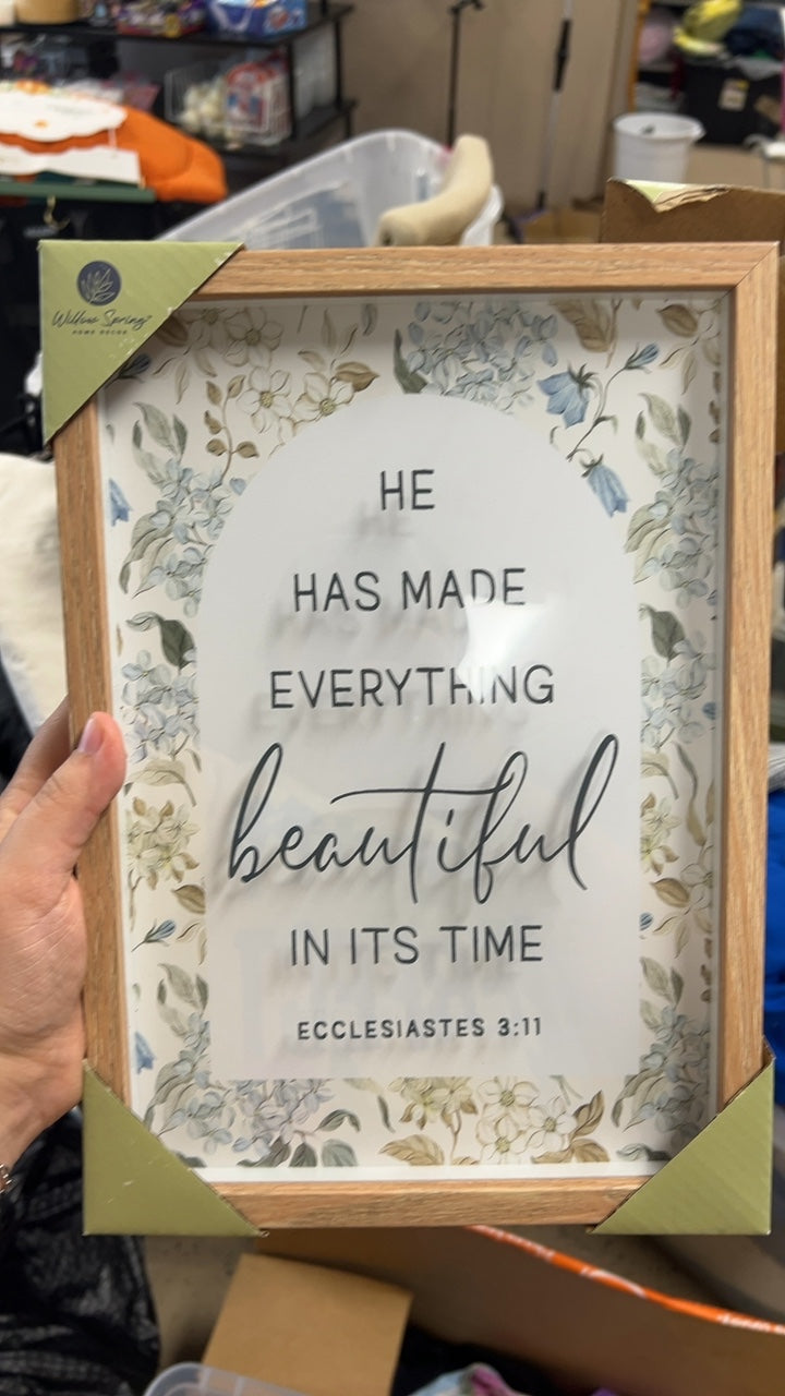 Picture Frame Natural wood