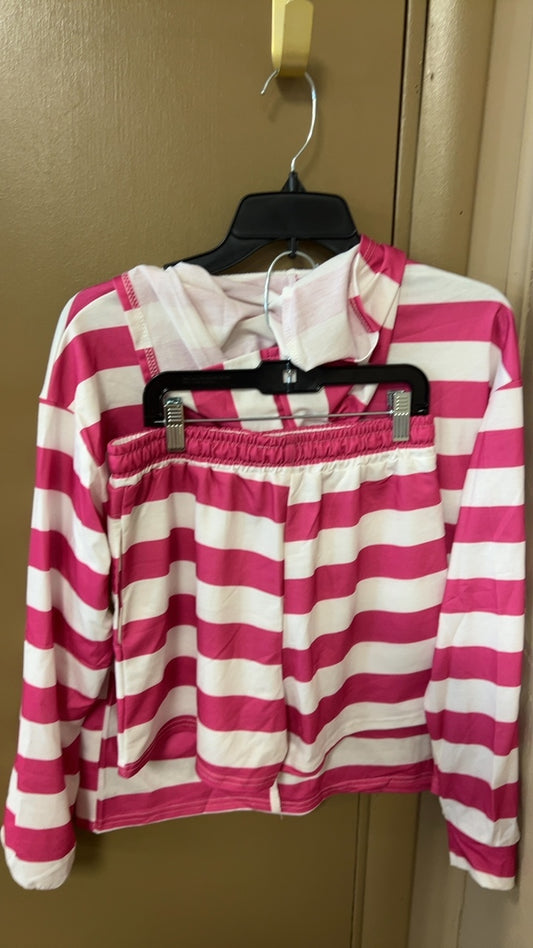 2 piece set Small Pink and White