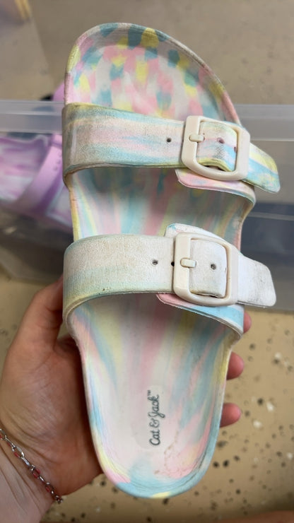Cat & Jack Sandals Youth 4 Pastel multicolor