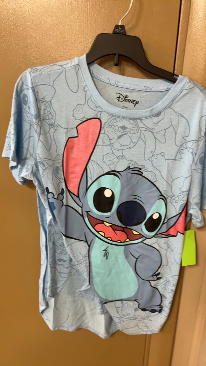Disney T-Shirt Youth 11/13 Light Blue