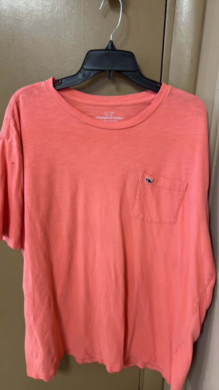 Vineyard Vines T-Shirt Mens 2XL Coral