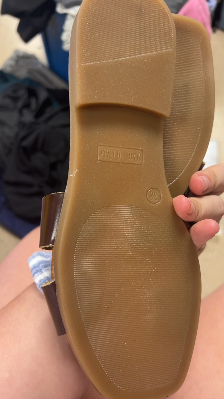 Sandals 7 Brown and Dark Brown