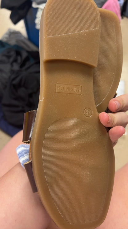 Sandals 7 Brown and Dark Brown