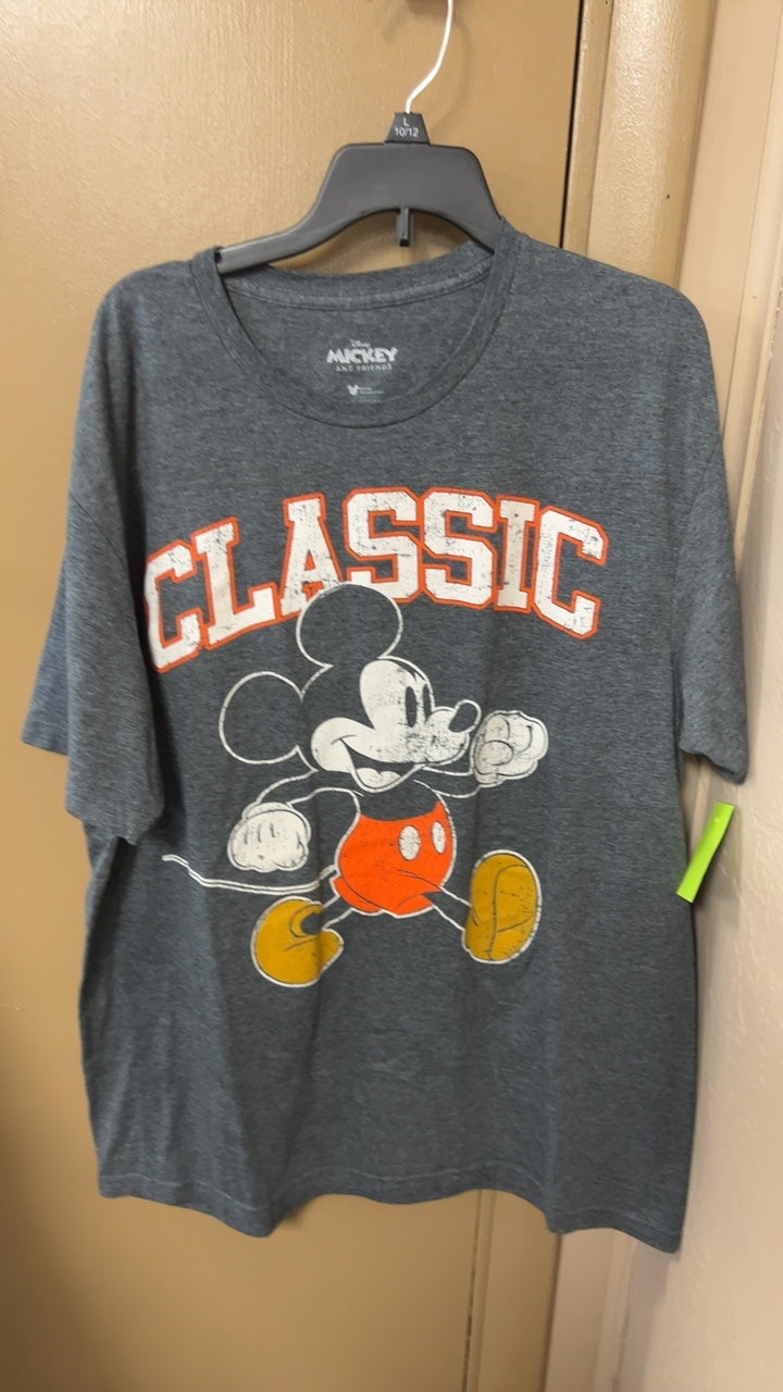 Mickey and Friends T-Shirt Large Gray