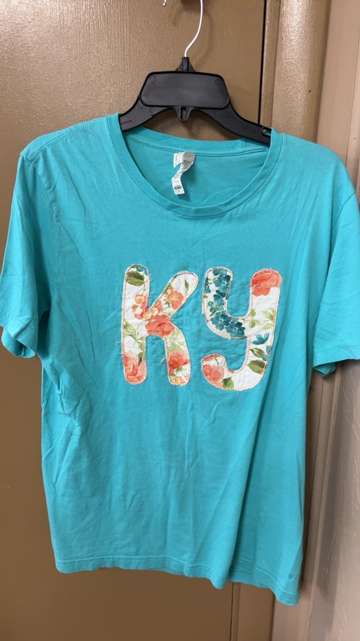 T-Shirt Large Turquoise