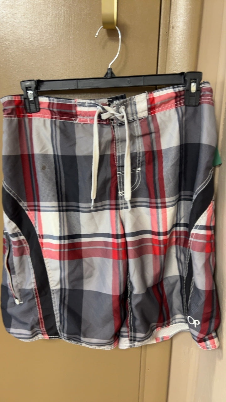 Swimwear Medium Red, Black, Grey, White
