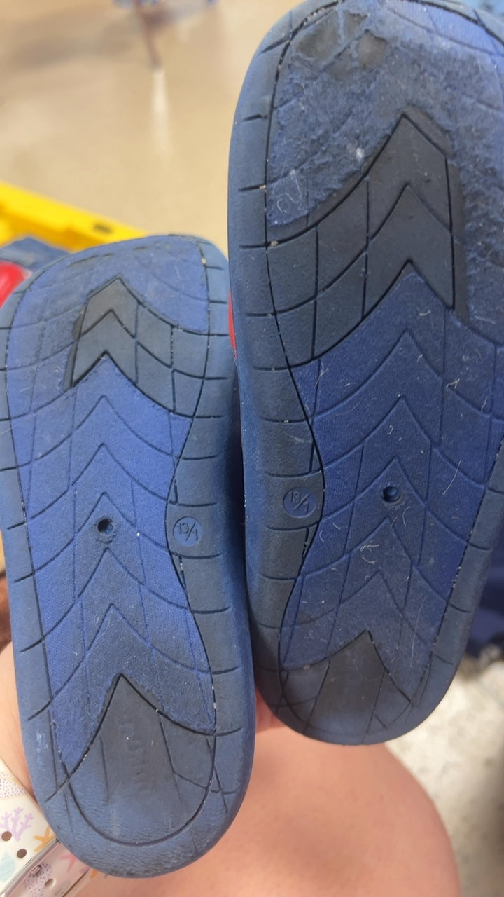 Slippers Youth 13/1 Red and Blue