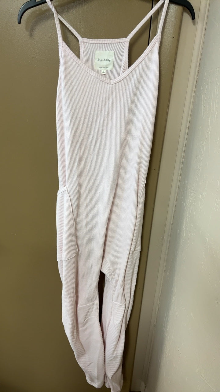 Sage & Sage Jumpsuit Large Light Pink