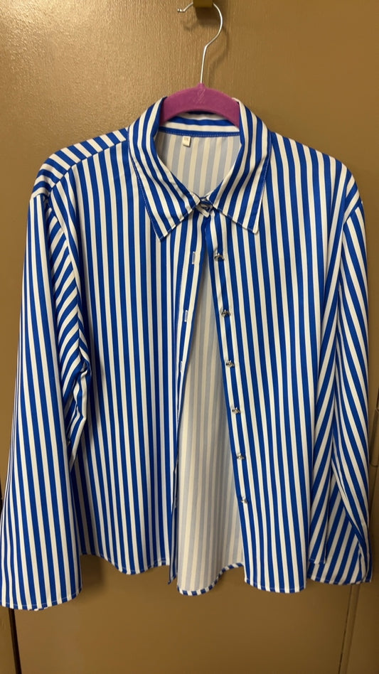 Shirt XXL Blue and White