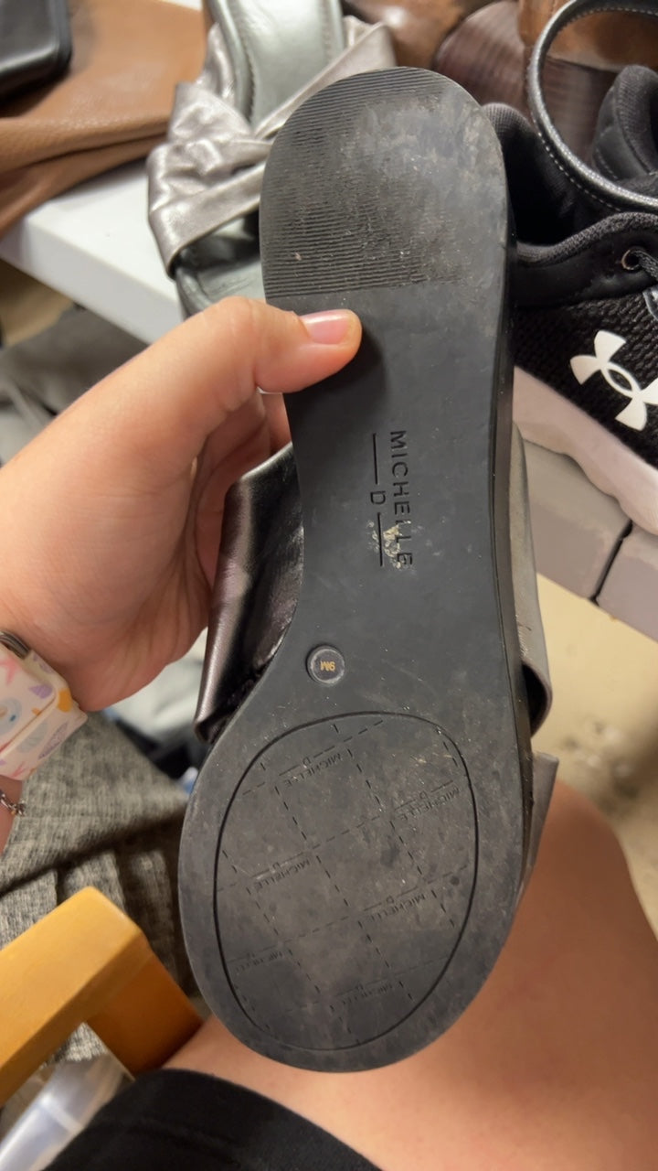 Michelle D Slippers 9 Silver