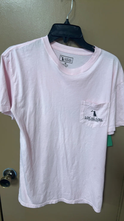 LOCAL GIRL T-Shirt Medium Pink