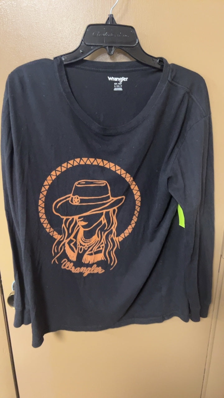 Wrangler T-Shirt Small Black