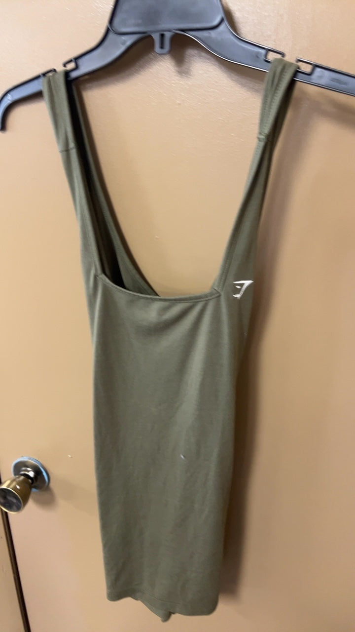 GYMSHARK Tank top Small Olive Green