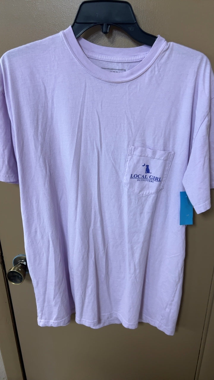 Local Girl Outfitter T-Shirt Large Light pink