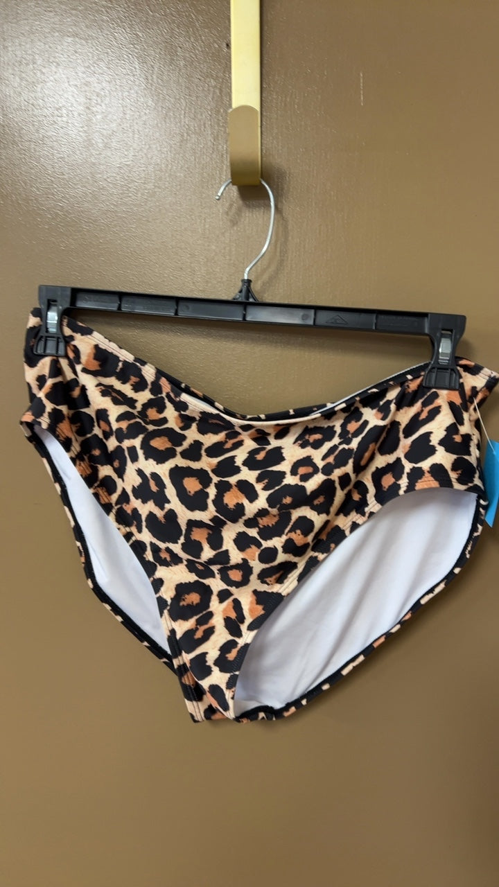 Bikini Bottoms XXL Leopard print (tan, black, and brown)