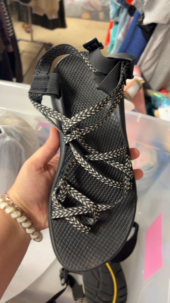 Chaco Sandals 10 Black with white details