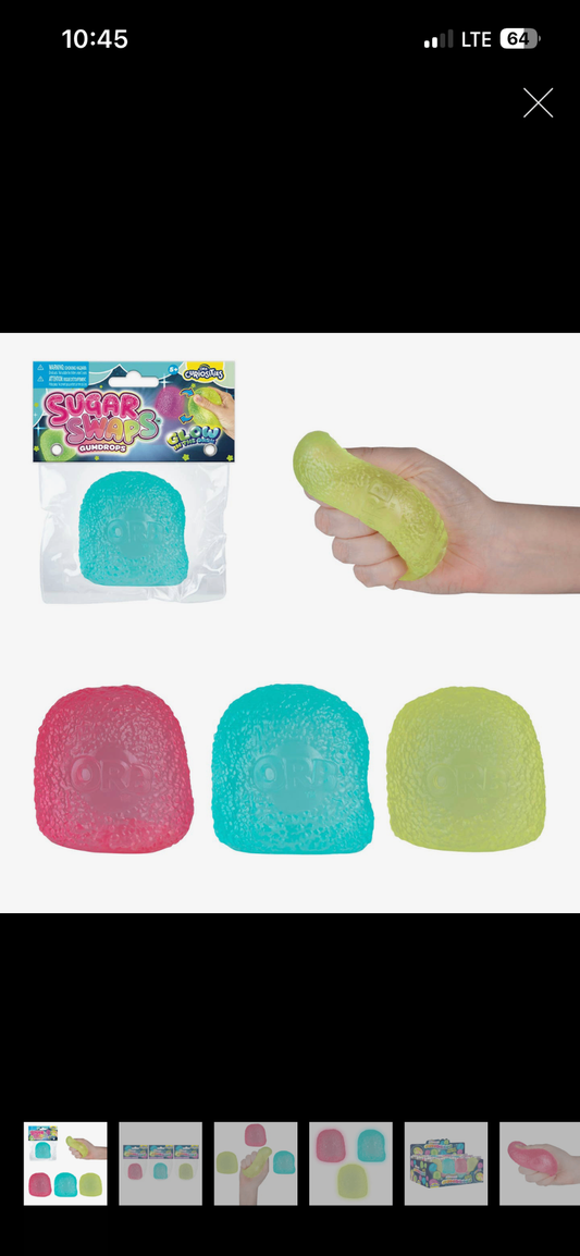 ORB Glow in the Dark Gumdrop Squishy 